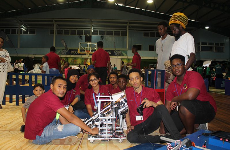 The 2018 STEM Guyana team that will be representing Guyana at the First Global Robotics competition to be held in Mexico, in August.