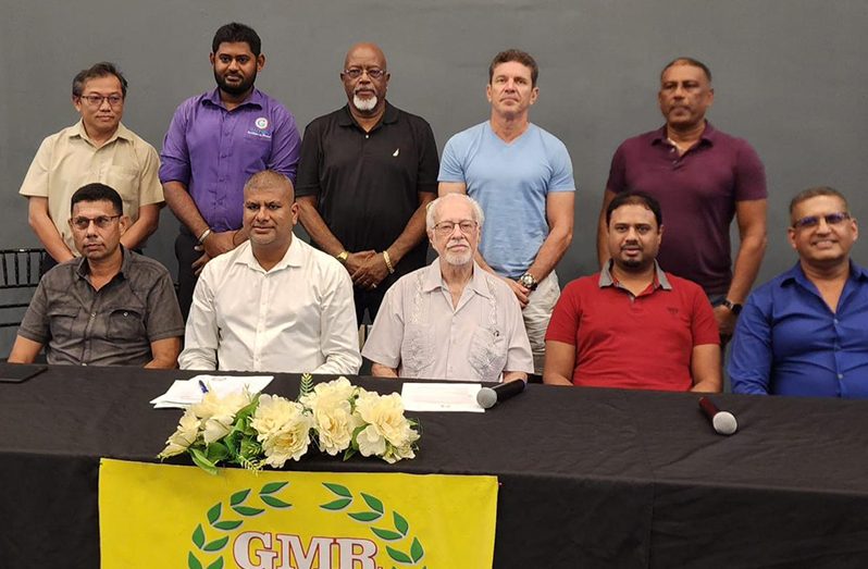 Mahendra Boodhoo (second from left) returned as President of the GMR&SC