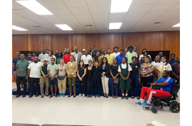 GOA Executives Garfield Wiltshire, Cristy Campbell, Godfrey Munroe and Vidushi Persaud-McKinnon