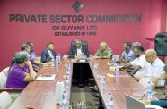 Minister within the Ministry of Public Works, Deodat Indar engaged stakeholders of the private sector on Friday