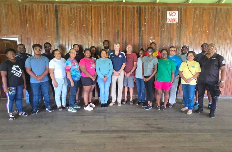 Biomechanics expert Genadijus Sokolovas with the country coaches