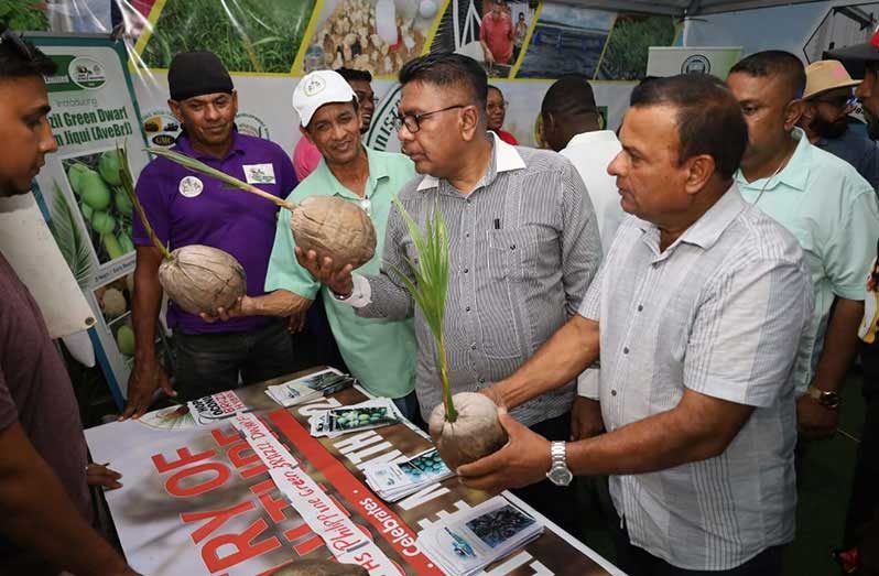 Flashback: Minister of Agriculture, Zulfikar Mustapha, visiting booths during the Berbice Expo in 2024