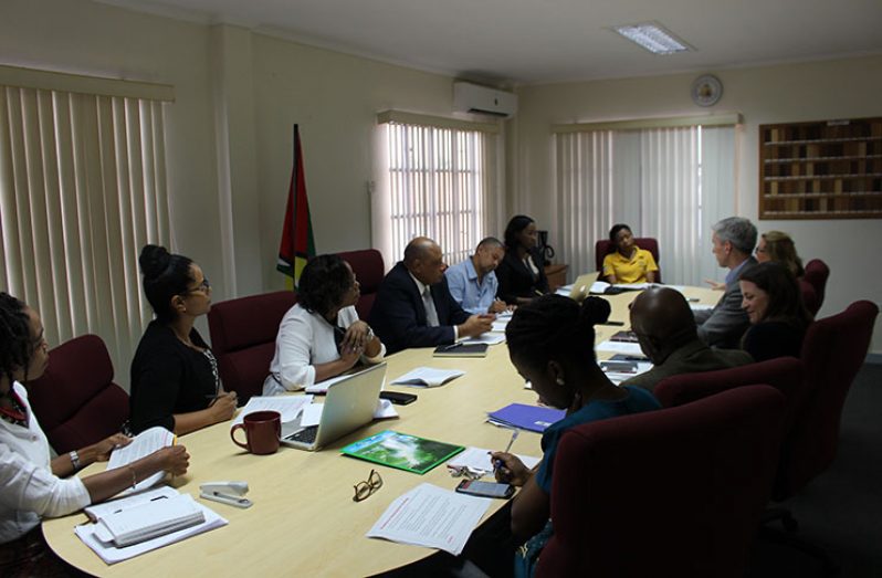 Last Friday’s meeting between Minister of Natural Resources, Raphael Trotman and members of his staff and Exxon Mobil officials