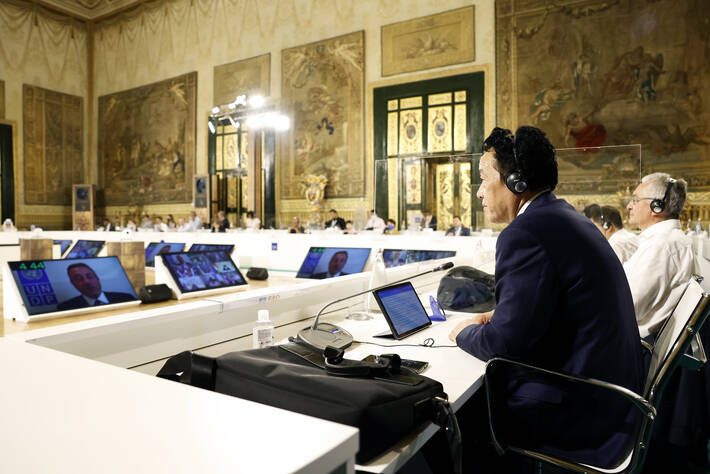 QU Dongyu, FAO Director-General, at the G20 Environment Ministerial Meeting (FAO photo)