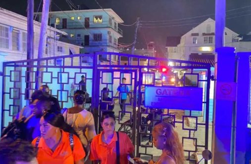 Patients at the Georgetown Public Hospital Corporation (GPHC)’s Maternity Unit were temporarily evacuated on Saturday evening after a fire broke out in the nurses’ rest room (INEWS PHOTO)