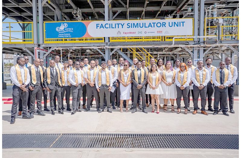 The trainees who graduated from the second cohort of the world-class offshore training programme at the Guyana Technical Training College Inc