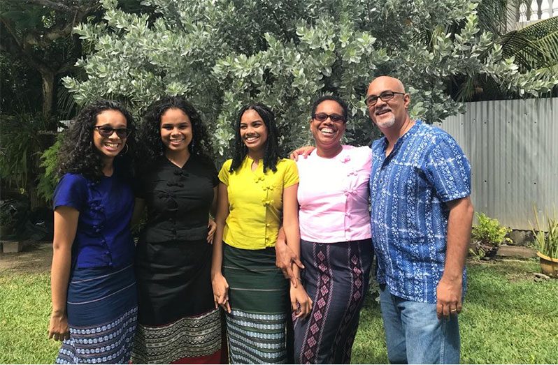 Lawrence Lachmansingh and his family