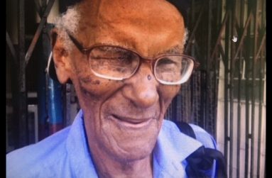 Hilton Lewis, one of the oldest living Guyanese males. (Photo by Francis Quamina Farrier) 