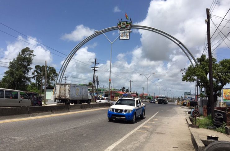 The $20 million Jubilee Independence Arch which is located at Agricola was donated to the nation by BANKS DIH Ltd. (Photo by Francis Q. Farrier)