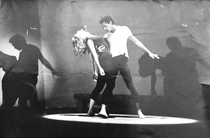 Ken Corsbie in a dance sequence some decades ago, displaying his dancing talent