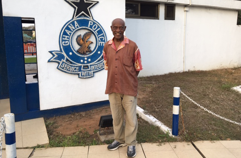 Farrier outside Police Headquarters in Accra, Ghana, October 2018