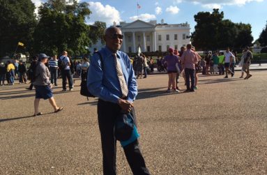 Farrier outside the White House in Washington, DC, USA when President Barack Obama was in residence