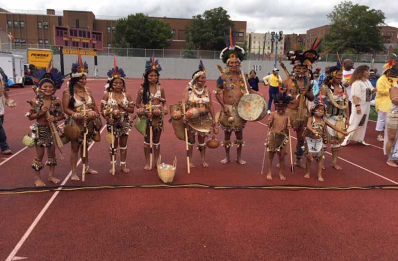 A cultural group from the South Rupununi at the Guyana Cultural Association Family Fun Day in Brooklyn, New Your, USA, September 2017(Photo by Francis Q. Farrier)