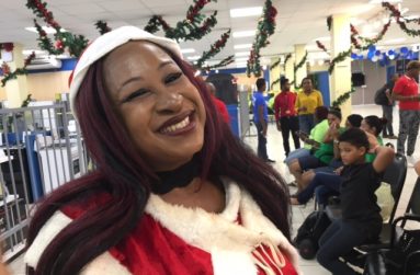Charmaine Blackman in the Christmas spirit (Photo by Francis Q. Farrier)