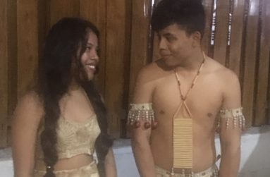 When I asked this young Sister and Brother from Pakuri (formally St. Cuthbert's Mission) on the Upper Mahaica river, Region Four, to pose for me, this was how they looked at each other as I clicked away. They had just finished a dance performance at the Umana Yana in Georgetown on May 21, which also impressed the large audience (Photo by Francis Q, Farrier)