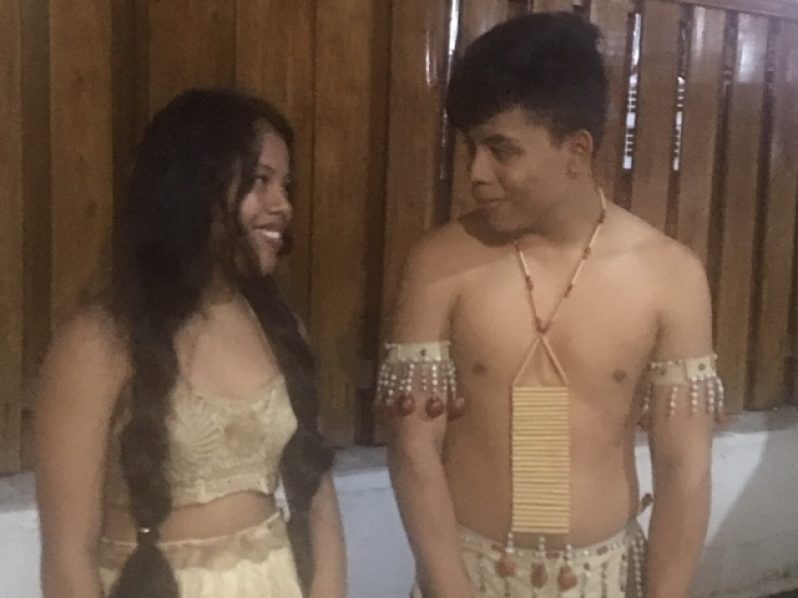 When I asked this young Sister and Brother from Pakuri (formally St. Cuthbert's Mission) on the Upper Mahaica river, Region Four, to pose for me, this was how they looked at each other as I clicked away. They had just finished a dance performance at the Umana Yana in Georgetown on May 21, which also impressed the large audience (Photo by Francis Q, Farrier)