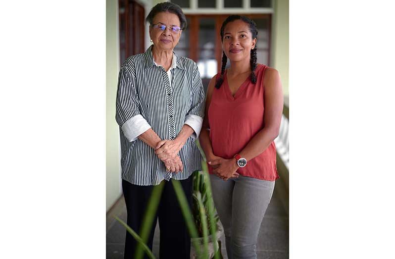 Jennifer Dewar and Louisa Mancey-Rooplall share insight into the Baháʼí teachings of 
unity, equality and service shaping community life in Guyana (Samuel Maughn photos)