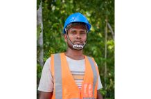 Sunil Wong, logger and villager of Siparuta village, Region Six (Samuel Maughn photo)