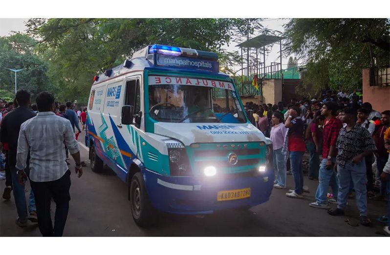 Thousands of fans waited outside of Chinnaswamy Stadium to greet the winning team.