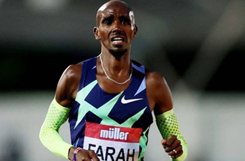 Britain's Mo Farah reacts after the Men's 10 000m as he fails to qualify for the 10 000m at the Tokyo Olympics. (Reuters/Molly Darlington)