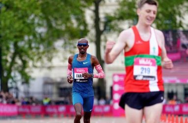 Mo Farah finished four seconds behind surprise winner Ellis  Cross.