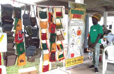 Louis Jordan says he uses 99 percent of repurposed fabric