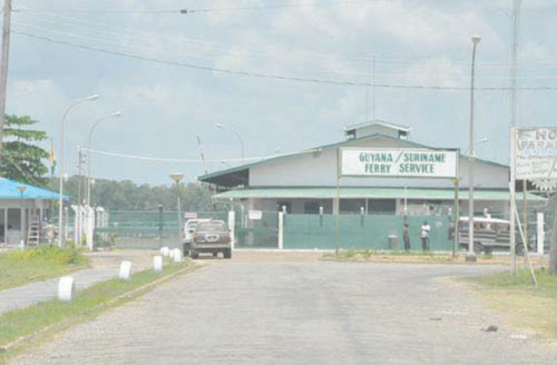 Guyana-Suriname ferry terminal at Moleson Creek