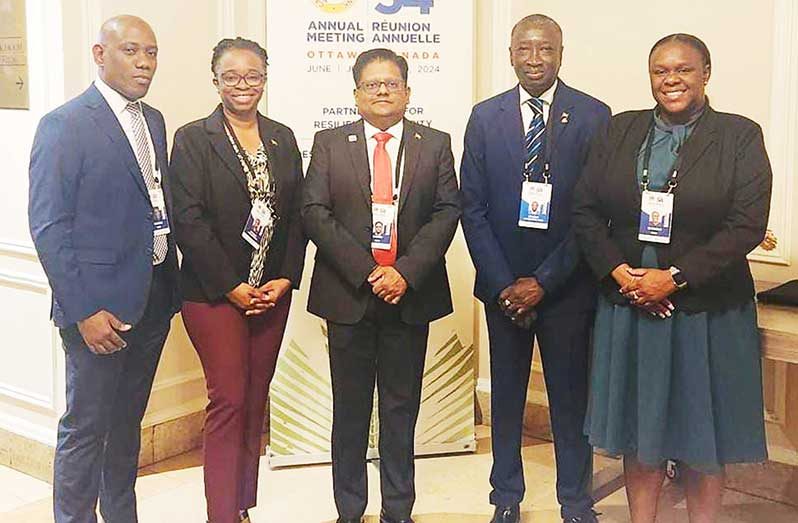 Senior Minister in the Office of the President with Responsibility for Finance and the Public Service, Dr. Ashni Singh is in attendance at the Fifty-Fourth Annual Meeting of the Board of Governors of the Caribbean Development Bank (CDB) which commenced on Monday