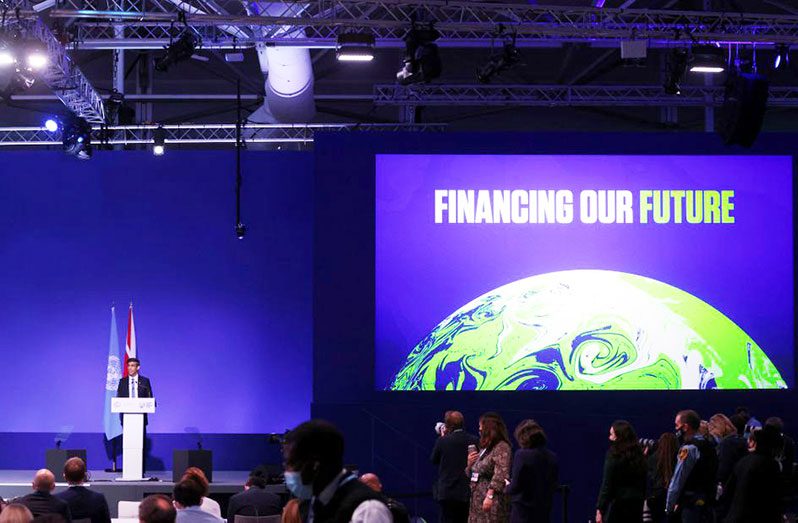 Britain's Chancellor of the Exchequer Rishi Sunak speaks during the UN Climate Change Conference (COP26) in Glasgow, Scotland, Britain, November 3, 2021 (REUTERS/Yves Herman)