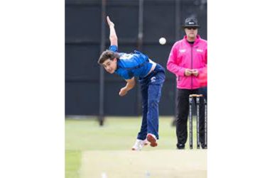 Scotland’s bowler, Finlay Jones, took  4/41