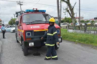 Crystal on a fire scene (Carl Croker photo)