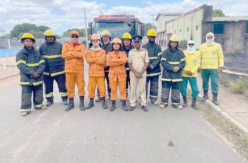 A successful cross-border collaboration among Guyanese, Brazilian firefighters recently averted major damages to several buildings in Rua Sanfrisco, Bonfim, Brazil after a fire was contained