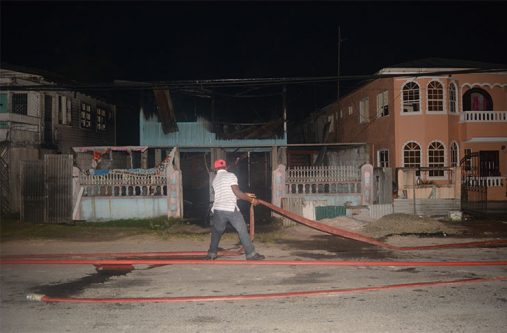 The remains of DJ Magnum’s Goed Intent home after the blaze (Tamica Garnett photo)