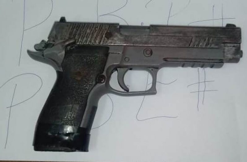 The firearm found on the teenager