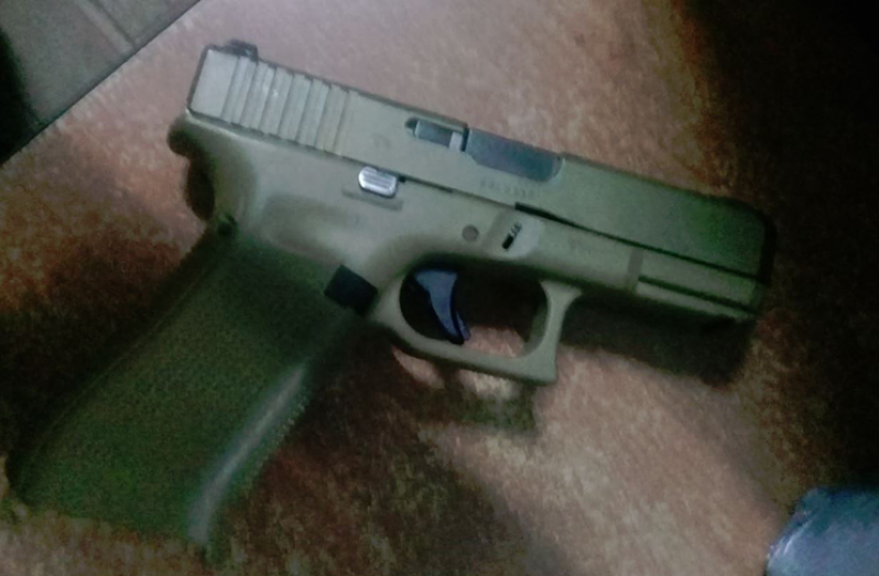 The seized handgun