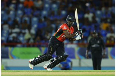 Andre Fletcher of St Kitts and Nevis Patriots batting during the Republic Bank Caribbean Premier League T20 match between St Lucia Kings and St Kitts and Nevis Patriots during the CPL T20 in Gros Islet, St Lucia (Photo by Ashley Allen/CPL T20)