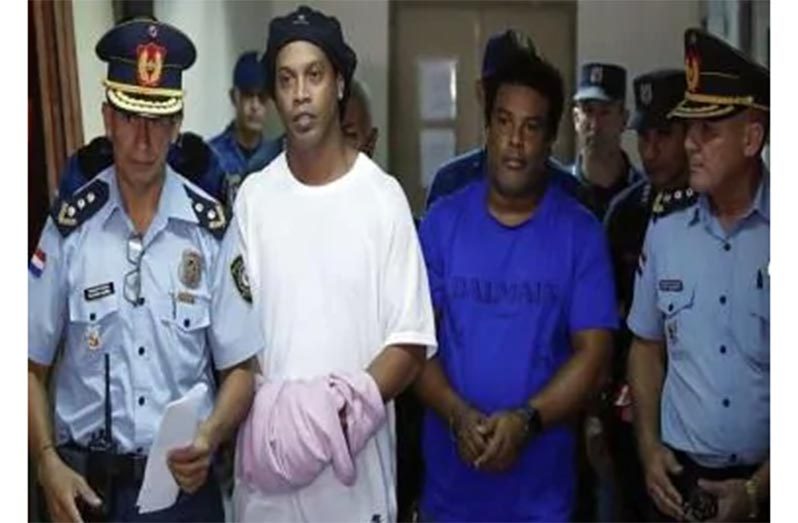 Brazil footballer Ronaldinho flies to Brazil after spending five months in detention in Paraguay.