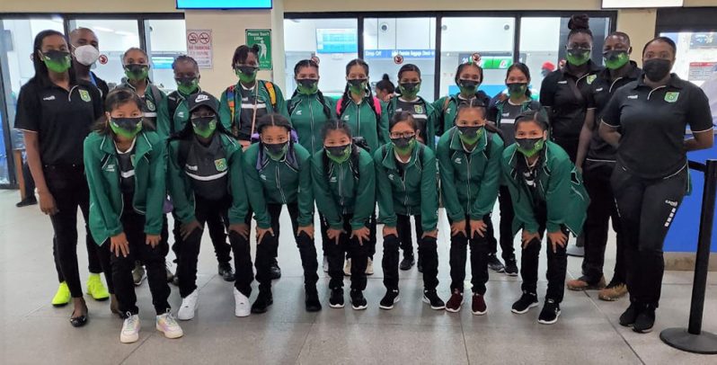 Lady Jags U-17 team prior to their departure for the 2022 CONCACAF Women’s Championship Qualifiers