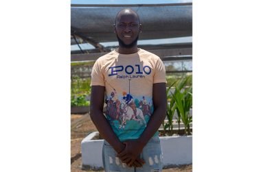 For young farmer Krista Paul, farming is a new venture (Japheth Savory photo)