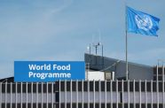 A World Food Programme’s flag flutters on the roof of WFP's headquarters after the WFP won the 2020 Nobel Peace Prize, in Rome, Italy October 9, 2020 (REUTERS/Remo Casilli/File Photo)