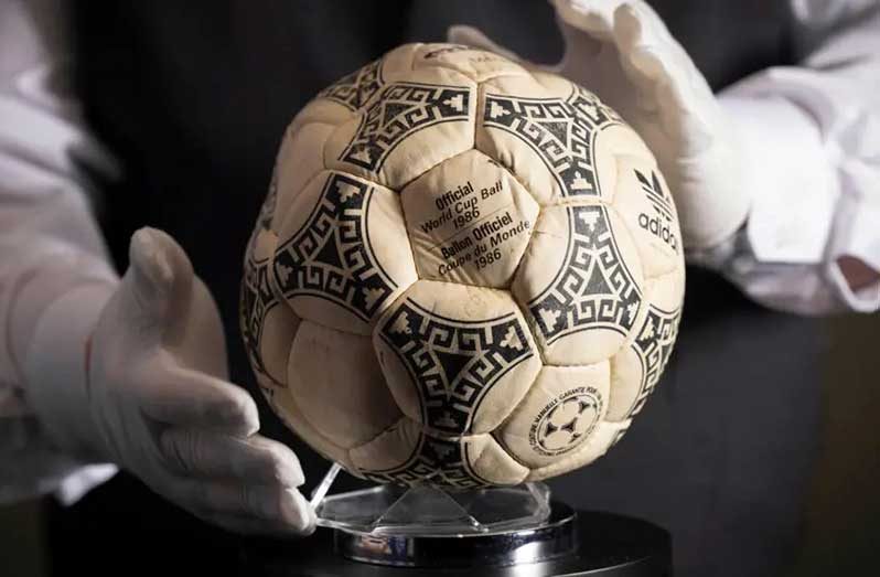 The 'Hand of God' football was previously sold in 2022