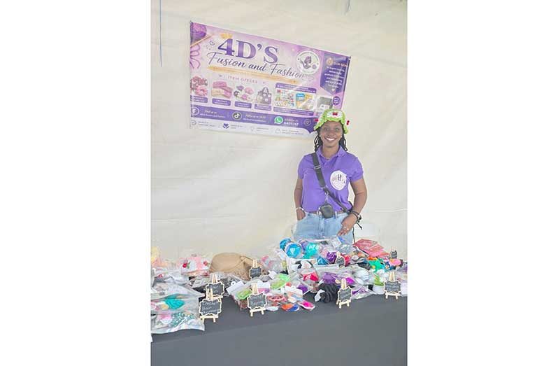 Akesha Fordyce with her products and brand