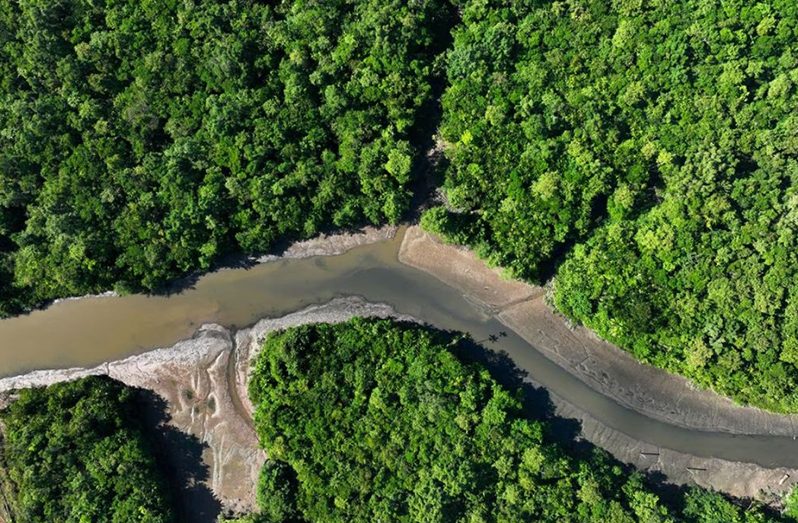 A general view shows the water conditions of the Piraiba River before a summit of Amazon rainforest nations, in Belem, Para state, Brazil August 6, 2023 (REUTERS/Ueslei Marcelino)