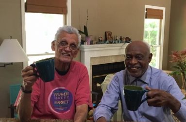 Ken Corsbie and Francis Quamina Farrier in May of 2017. 