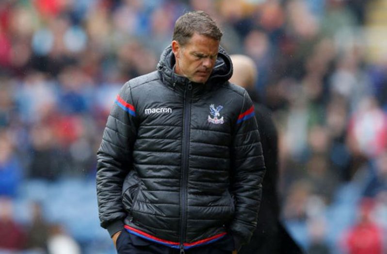 Crystal Palace manager Frank de Boer looks dejected. (REUTERS/Andrew Yates)