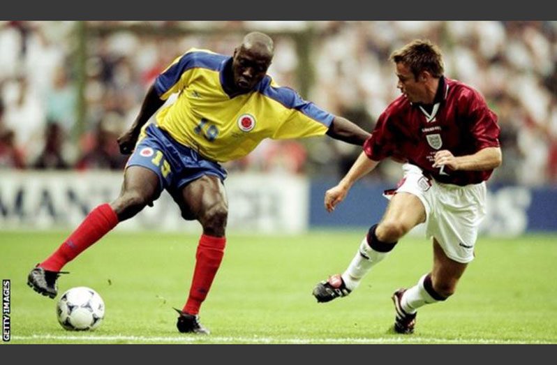 Freddy Rincon (left) was part of Colombia's 'golden generation' reaching three successive World Cups in the 1990s
