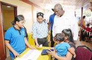 Prime Minister Brigadier (Ret’d) Mark Phillips, on Tuesday, led the distribution of the $100,000 one-off cash grant in Lethem, Region Nine (Upper Takutu-Upper Essequibo)