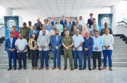 In his role as the Commander-in-Chief of the Armed Forces, President Dr. Irfaan Ali emphasised the importance of the National Defence Institute (NDI) in 
strengthening defence strategies in Guyana and the Caribbean (Office of the President photo)