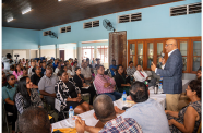 Vice-President, Dr Bharrat Jagdeo and Minister of Local Government
and Regional Development, Priya Manickchand, on Thursday engaged
representatives from ECD NDCs