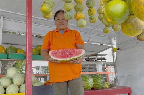 Kalindi Lorde enjoys selling fruits along the Ogle main road and would many times introduce customers to new fruits and give tourists a ‘taste of Guyana’